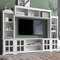 thumbnail image 2 of Triple Tree Durable Television Stand, Particleboard White, 104.30 x 78.70 x 14.90", 228.5 lbs, 2 of 7