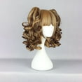 thumbnail image 3 of Unique Bargains Human Hair Wigs for Women 14" Curly Wig with Wig Cap Shoulder Length Brown, 3 of 6
