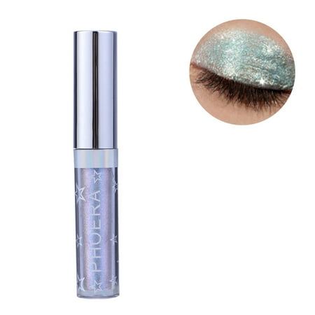 Magnificent Metals Glitter Glow Liquid Mineral Eyeshadow Makeup Pearlescent Eyeshadow (111 #azul (Best Drugstore Cream Eyeshadow)