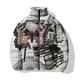 thumbnail image 3 of Ropa de hombre con mariposas 2024, novedad retro, abrigos, chaquetas de plumón con flores, diseño elegante, abrigo de invierno para hombre, parkas vintage geniales, 3 of 5