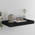 thumbnail image 1 of Charmma Floating Wall Shelf Black 15.7"x9.1"x1.5" MDF, 1 of 9