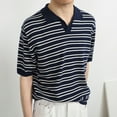 thumbnail image 2 of MQLKF Men's Fashion Shirts Casual Long Sleeve Golf Shirts Color Block Cotton Top Skeleton Stylish Breathable Comfortable Breathable Handsome Men's Polo Shirt, 2 of 6