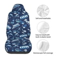 thumbnail image 5 of Fuzoiu Blue Bus Print Seat Covers Set, Car Seat Covers Front Seats, Car Seat Protector, Car Seat Cushion, Seat Covers Carseat Cover Universal Fit for Most Cars, 5 of 7