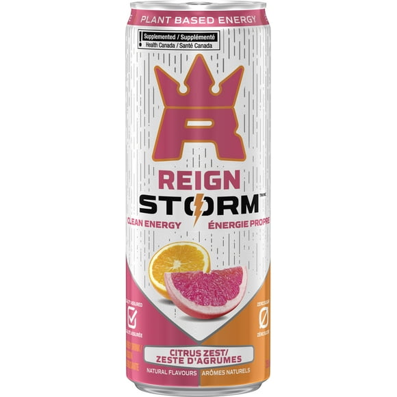 Reign Storm Citrus Zest, Citrus Clean Energy Drink