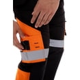 thumbnail image 4 of JuicyTrendz Men's Hi-Vis Cargo Work Pants with Reflective Tape Safety Construction Trousers for High Visibility Orange W30 x 30L, 4 of 7