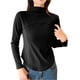 thumbnail image 4 of Ropa interior térmica para mujer, camiseta interior de cuello alto de color liso, ropa interior térmica de terciopelo, pijama de poliéster para mujer, 4 of 4