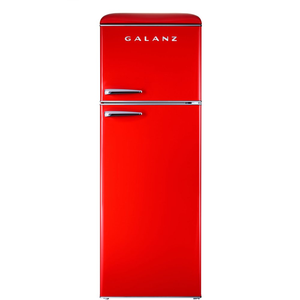 Galanz 12Cu. Ft. Top Mount RetroStyle Refrigerator, Red