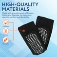 thumbnail image 4 of AOUNQ Extra Wide Diabetic Crew Socks Plus Size Socks for Swollen Feet Lymphedema,Loose Fit & Non-Binding Top,One Size Unisex, 4 of 7