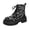 White, variant on White Embroidered Flowers High Heel Ankle Boots Women Round Toe Thick Sole Comfortable Casual Fashionable