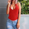 thumbnail image 3 of Aayomet Women'S Jumpsuits Bodysuit Top Jumpsuit Tight Slim Backless Bodysuit Fashion Women Women's Jumpsuit,Red M, 3 of 5