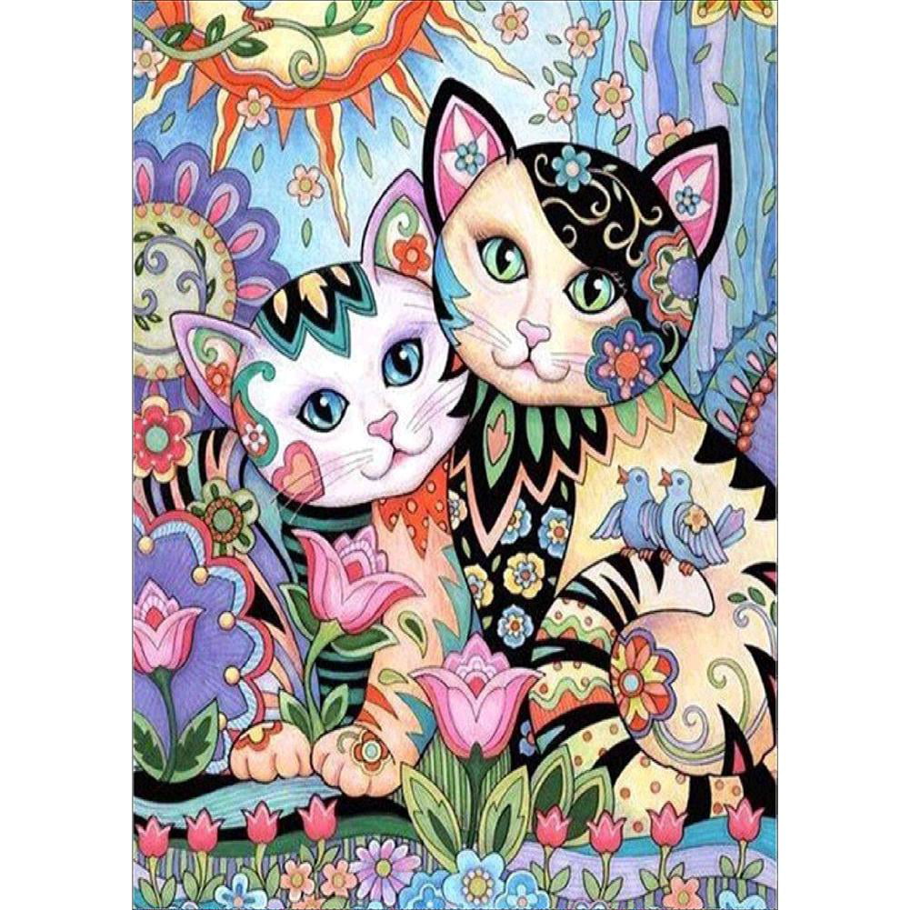 Gifts Cats Full Drill Diamond Painting Embroidery Cross Stitch Kit Home Decor
