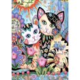 thumbnail image 1 of Wdftyju 5D bricolaje taladro completo diamante pintura 2 gatos punto de cruz bordado mosaico Wdftyju 2my6vp0kq8xa4ss8, 1 of 8