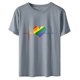 thumbnail image 1 of Camisetas con estampado de latidos del corazón y cuello redondo para mujer, blusas femeninas cómodas a la moda, Tops de San Valentín Fridja  gope2222, 1 of 7