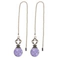 thumbnail image 1 of cadenas para ventilador de techo de 14,93 pulgadas con forma de bola de hielo, decorativas, para colgar en el techo, color morado., 1 of 6