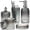 Black, variant on Bathroom Accessories Set, 5 Pack Bathroom Soap Dispenser Set, Glass Bathroom Accessories with Glass Soap Dispenser, Soap Dish, Toothbrush Holder, Tumbler, Qtip Holder