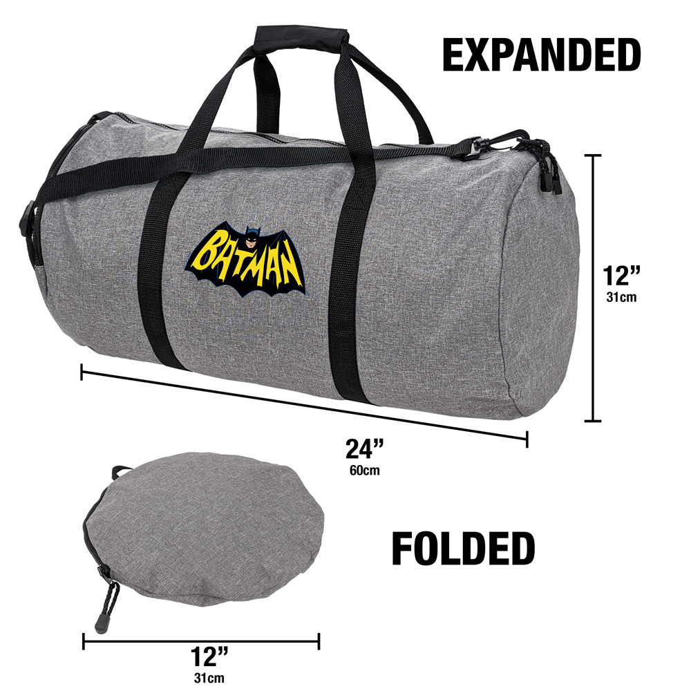 Batman 1966 TV Series Logo Lightweight Duffel Bag for Sports and Gym Packable for Travel