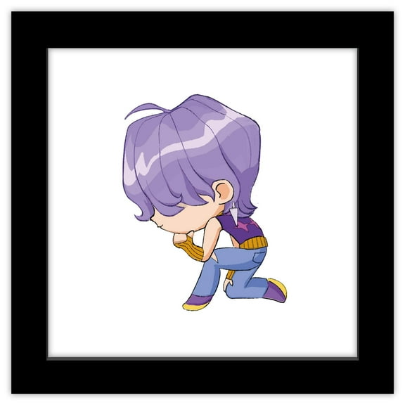 Gallery Pops® Netflix KPop Demon Hunters (2025) - Chibi Saja Boys Mystery Wall Art, Black Framed Version