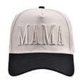 thumbnail image 2 of MAMA & DAD Embroidered Baseball Cap, Two-Tone Retro Trucker Hat Set, Adjustable Matching Couple Hats for Father's Day, Mother's Day, and Family Outings-Black, 2 of 9