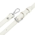 thumbnail image 3 of Uxcell Leather Shoulder Bag Handle Purse Strap Handbags Belt Strap Bag Accessory 0.6" Wide, 41/51" Long (White), 3 of 5
