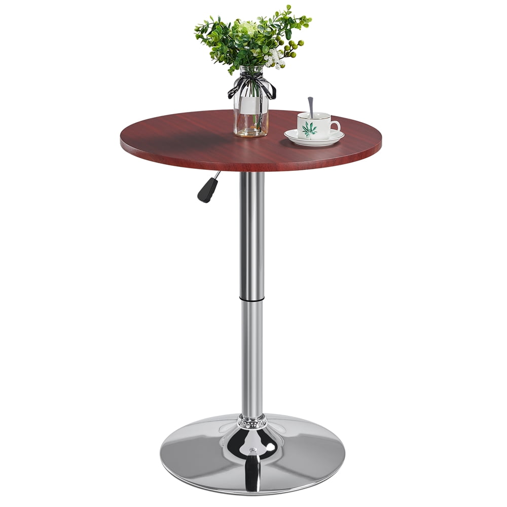 Adjustable Height Square Bar Table Modern Kitchen Garden Coffee Bistro Pub Cafe 