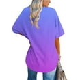 thumbnail image 6 of Zpanxa Womens Summer Tops, Women's Oversized Cotton T-Shirt V-Neck Short Sleeve Solid Color Casual Loose Fit Summer Top Breathable Basic Tee Shirt, 6 of 7