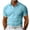 Light Blue, variant on Men's Lapel Slim Short Sleeve Tee - Polyester, Plus Size, EU/US Style, S-XXXL, 104-129cm Bust for All Occasions