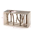 thumbnail image 3 of Sprightly Wine Bottle Holder, Rustic Birch Wood Wine Bottle Holder, Freestanding Countertop Display, 3 of 11