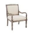 thumbnail image 2 of Watson Accent Lounge Chair, Graywash with Tonal Beige Linen Stripe Fabric, 2 of 9