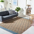 thumbnail image 2 of SAFAVIEH Natural Fiber Ingram Geometric Area Rug, Natural/Navy, 9' x 12', 2 of 8