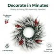 thumbnail image 5 of Christmas Wreath,15.7 Inch Winter Wreaths for Front Door,Fake Full Snowy Pine Wreath,Artificial Decorative Wreath for Entrances Porch Wall Window Home Farmhouse Winter Xmas Decoration, 5 of 9
