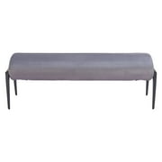 Glatt Bench Gray Bench, Modern Style, Seats up to 2, Plywood, Indoor Living