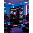 thumbnail image 4 of Evounic Gaming PC Desktop – Ryzen 7 5700X up to 4.6 GHz 8 Cores, RTX 3050, 32GB DDR4 RAM, 1TB NVMe SSD, Wi-Fi 6 & Bluetooth 5.4, 9 ARGB Fans, Windows 11 Pro, 650W PSU High-Performance Tower, 4 of 7