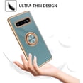 thumbnail image 5 of for Samsung Galaxy S10 Plus Case with Ring Holder Kickstand 360 Degree Rotation  Car Finger Slim Cover Shockproof Full Body Protective Phone Case for Samsung S10 Plus, Gray Green, 5 of 16