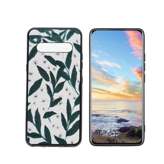 Compatible with LG V60 ThinQ 5G Phone Case, Floral 125 Case Men Women, Flexible Silicone Shockproof Case for LG V60 ThinQ 5G