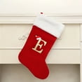 Begzeat 18.5 Inches Monogram Christmas Stocking with Letter Soft Velvet