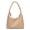 Beige, variant on Trendy PU Leather Crescent Shoulder Bag Slouchy Hobo Bags for Women Tote Handbags Retro Soft Underarm Crossbody Purses