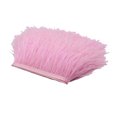 thumbnail image 4 of JUNWELL 1 Yard Dyed Ostrich Feather Fringe Trim Ribbon Embellishment Cream, 4 of 8