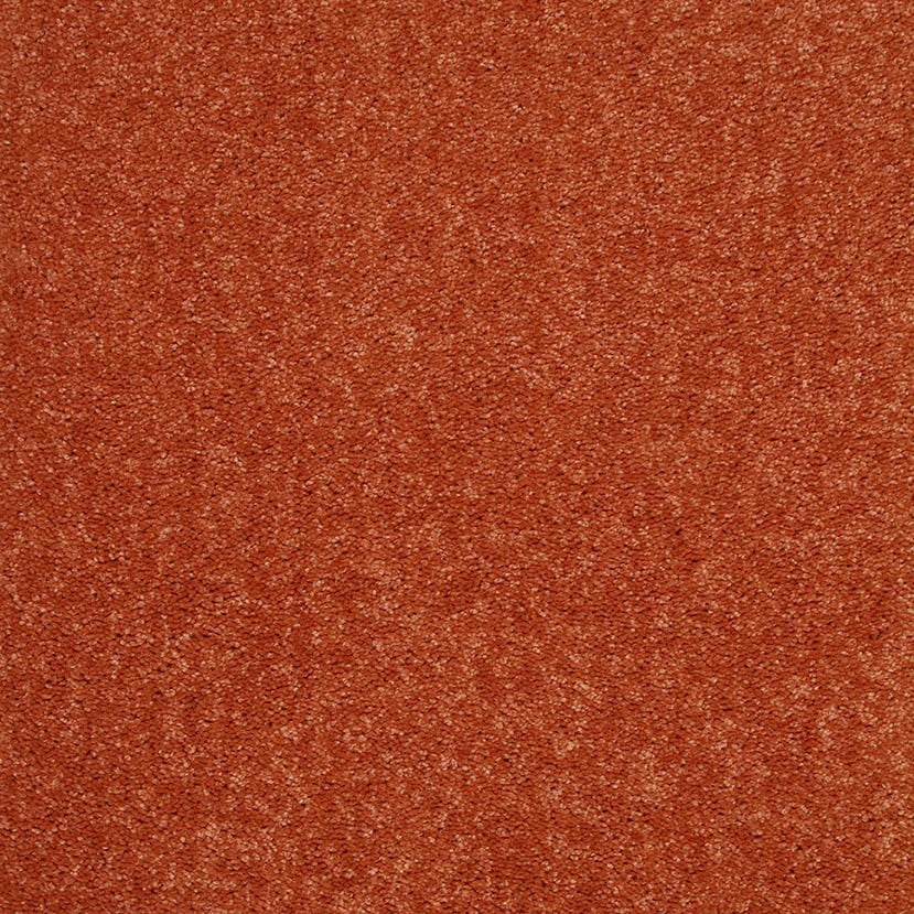 Home Queen Solid Color Rust 4' Square Area Rug