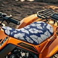 thumbnail image 4 of Uorisanigo ATV Seat Cover Waterproof Blue Hibiscus Flowers Seat Cover for ATV Universal Fit for Polaris Sportsman Honda Rancher Foreman Scrambler, Non-Slip Breathable, 4 of 7