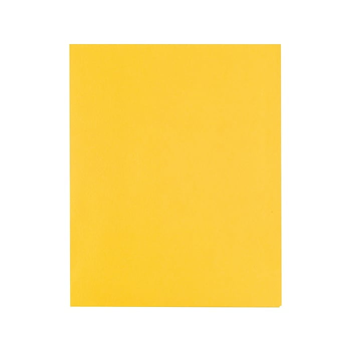 Staples 2-Pocket School Folders, Yellow, 25/Box (50761/27538-CC)