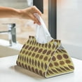 thumbnail image 5 of Goofa Bohemia Pattern Triangle Square Tissue Box Cover, Modern PVC Leathe Facial Paper Holder,Decorative Holder/Organizer for Bathroom Vanity Countertop, 5 of 9