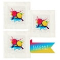thumbnail image 5 of Jolitee Decorative Hemstitch Cocktail Napkins, 6"x6" Washable Linen-Like Cloth Napkins, Handmade for Entertaining and Everyday Use (Pickleball Splash), 5 of 8