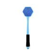 thumbnail image 1 of Cepillo de espalda de silicona para ducha, cepillo corporal de doble cara, portátil para hombres y mujeres, con gancho para colgar, mango largo, azul, 1 of 8