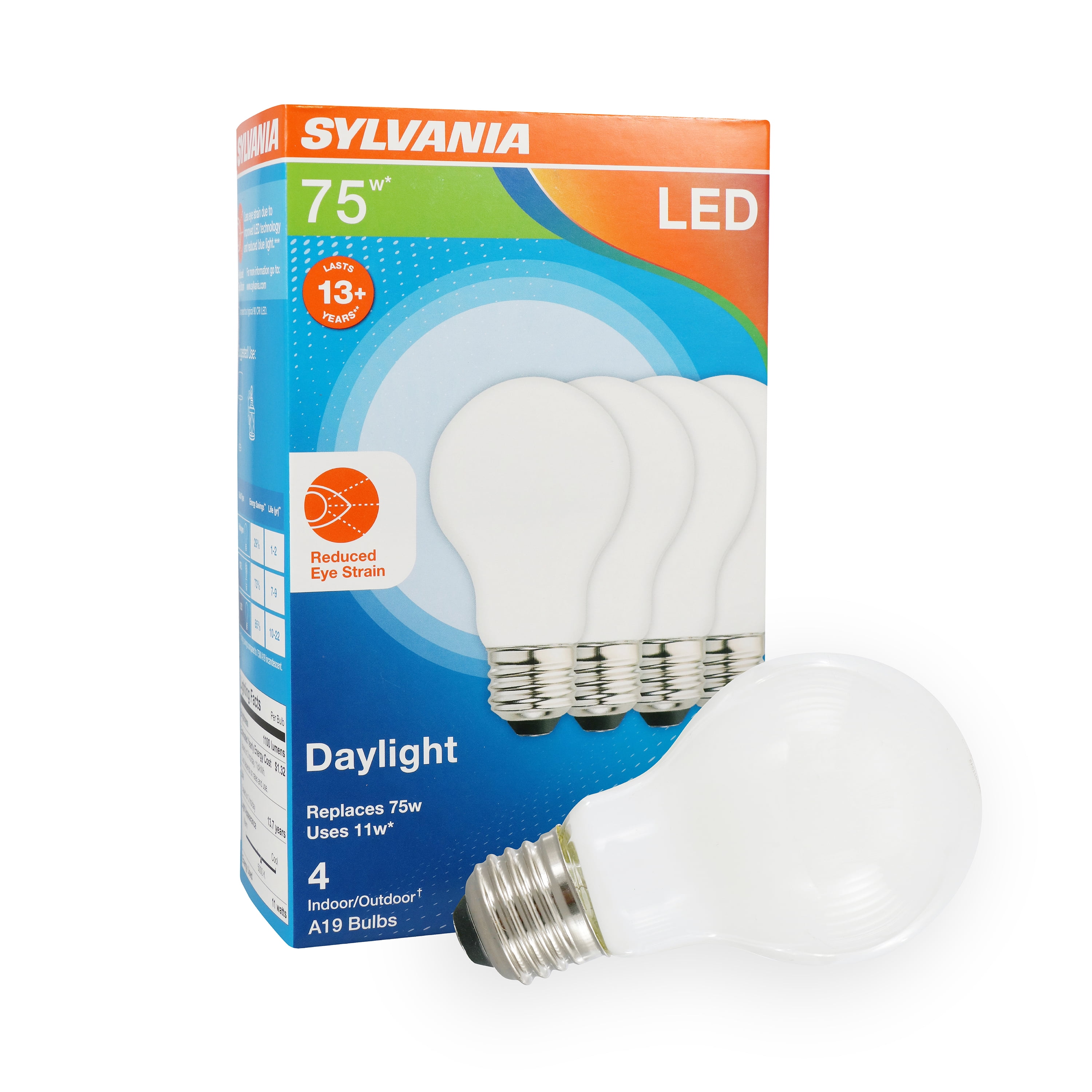 4 Bulbs LED 10W Daylight 5000K A19 75W Replacement by Maxlite 