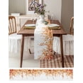 thumbnail image 6 of Hokiten Table Runners 72 Inches Long Dress Scarves, Orange Eucalyptus Leaves Farmhouse Kitchen/Dining Table Runner, Coffee Tablerunners, Spring Floral Summer Botanical 14x72 Inch, 6 of 7