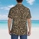 thumbnail image 4 of Fotbe Leopard Print-1 Camisa Hawaiana para Hombre Unisex – Camisa Casual de Verano con Botones de Manga Corta de Algodón y Lino,XX-Large, 4 of 7
