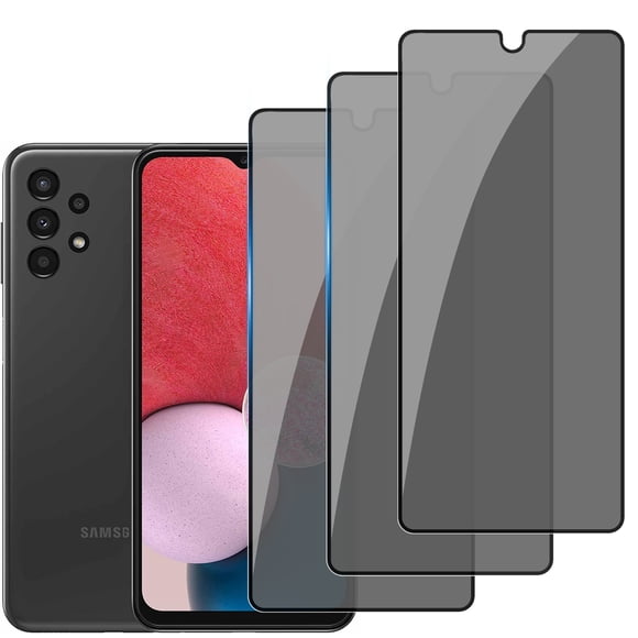 Zonyee Protector de pantalla de privacidad de vidrio templado para Samsung Galaxy A13 4G - Película protectora resistente a rayones - Fácil instalación Protección de borde a borde - Sin burbujas