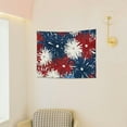 thumbnail image 6 of PRATYUS Red White Blue Stars Tapestry Wall Hanging 100% Polyester 40x30in, 6 of 6