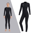 thumbnail image 3 of Langgg Combinaison de Plongée Pleine Longueur Combinaison Humide Surf Combinaison de Plongée Maillot de Bain Extensible 4 Directions Femmes G, 3 of 6