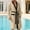 Khaki, variant on Mens Soft Waistband Robes Lightweight Mid Length Summer Robe Comfy Soft Dude With Pockets Long Sleeve Kimono Bathrobe Sleepwear Red M